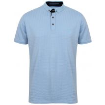 Polo Shirts Atherstone Jacquard Jersey Polo Shirt in Placid Blue - Kensington Eastside / S - Tokyo Laundry