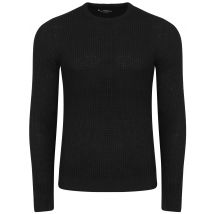 Jumpers Auldhome Waffle Knit Jumper in Black - Kensington Eastside / XL - Tokyo Laundry