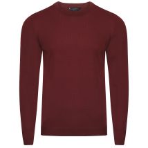 Jumpers Henriks Cotton Knit Jumper in Oxblood - Kensington Eastside / XXL - Tokyo Laundry