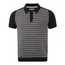 Polo Shirts Le Shark Brandan black striped knitted polo / S - Tokyo Laundry