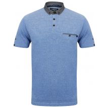 Polo Shirts Gavel Pique Polo Shirt with Printed Collar in Vespa Blue - Le Shark / S - Tokyo Laundry