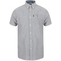 Shirts Fresno Short Sleeve Cotton Shirt In Oxford Navy - Le Shark / S - Tokyo Laundry