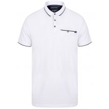 Polo Shirts Lanyard Cotton Pique Polo Shirt with Pocket In Optic White - Le Shark / S - Tokyo Laundry
