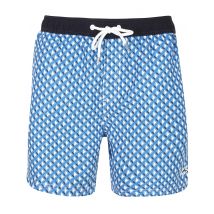 Swim Shorts Marinos Geometric Print Swim Shorts In Turkish Sea - Le Shark / S - Tokyo Laundry