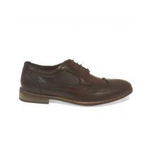 Shoes Mens Alric Lace Up Brogues in Burgundy / UK 7 - Tokyo Laundry