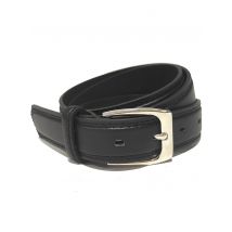 Accessory Mens Caleb Slim Leather Belt in Black / XL (40" - 44") - Tokyo Laundry