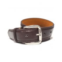 Accessory Mens Marlin Smooth Finish Leather Belt in Brown / XXL (44" - 49") - Tokyo Laundry