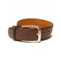 Accessory Mens Preston Chevron Arrow Leather Belt in Brown / XXL (44" - 49") - Tokyo Laundry