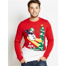 Jumpers Merry Christmas Frosti The Ski Man red jumper / XL - Tokyo Laundry