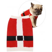 Dog Jumper Santa Costume Novelty Christmas Dog Jumper in Red - Merry Christmas / One Size - Tokyo Laundry