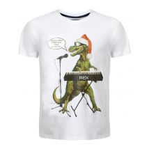 T-Shirts Merry Christmas Jingle Rex white festive Xmas t-shirt / XL - Tokyo Laundry