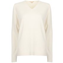 Jumpers Scully2 V Neck Knit Jumper In Clean Cream - Plum Tree / M - Tokyo Laundry