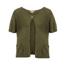Cardigans Plum Tree Venus khaki short sleeved cardigan / 12 - Tokyo Laundry
