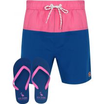 Swim Shorts Keone Swim Shorts With Free Matching Flip Flops In Very Berry - South Shore / XL - Tokyo Laundry