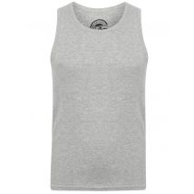 Vests Mace Cotton Ribbed Vest Top In Light Grey Marl - South Shore / XXL - Tokyo Laundry