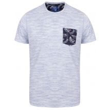 T-Shirts Outer Space Dye T-Shirt with Palm Printed Chest Pocket In Sky Blue - South Shore / S - Tokyo Laundry