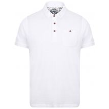 Polo Shirts Plata Cotton Jersey Slub Polo Top In Optic White - South Shore / S - Tokyo Laundry