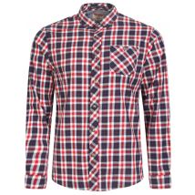 Shirts Fallon Cotton Twill Checked Shirt in Tango Red / S - Tokyo Laundry
