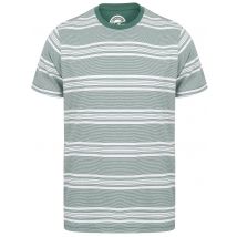 T-Shirts Nissi Cotton Striped Crew Neck T-Shirt In Green - South Shore / S - Tokyo Laundry