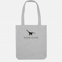 Herbivore Dinosaur Woven Tote Bag, Vegan Gift