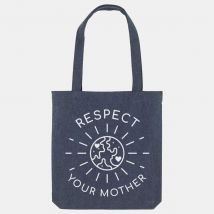 Respect Your Mother Woven Tote Bag, Vegan Gift