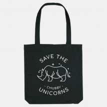 Save The Chubby Unicorns Woven Tote Bag, Vegan Gift