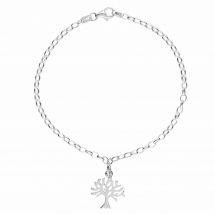 Silver Tree Charm Bracelet