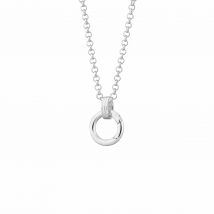 Silver Eternity Charm Collector Necklace