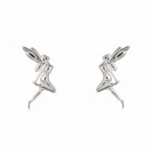 Silver Fairy Stud Earrings