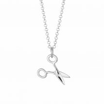 Silver Scissors Necklace