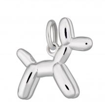 Silver Balloon Dog Charm