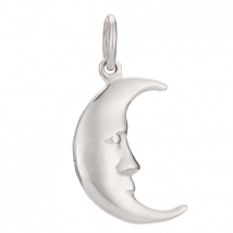 Silver Moon Charm