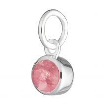 Pink Tourmaline Charm - October Birthstone
