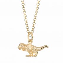 Gold Plated T-Rex Dinosaur Necklace