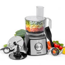 1200W Compact Food Processor, Blender & Grinder Silver