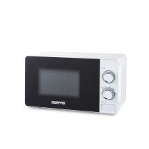 20L White Manual Microwave Oven With 5 Power Levels 700W
