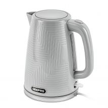 1.7L Grey Textured Cordless Electric Kettle 3000W