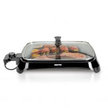 Indoor Smokeless Electric Barbeque Grill With Hot Plate