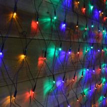 Premier 3.5m x 1.2m 360 LED Christmas Net Window Light - Multi Coloured