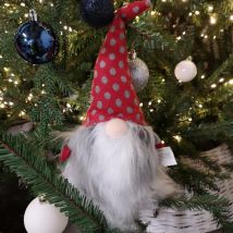 34cm Festive Gonk Cuddly Santa Indoor Christmas Decoration - Choice of Hat Design