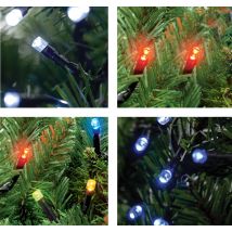 80, 160 or 200 Multi Function LED Christmas Lights in Red, White, Blue or Multi Coloured