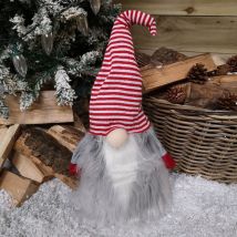 52cm Festive Gonk Cuddly Santa Indoor Christmas Decoration - Choice of Hat Design