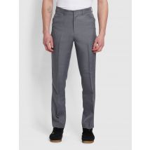 Farah Roachman Frogmouth Anti Stain Twill Trousers In Grey