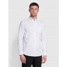 Farah Drayton Oxford Shirt In White