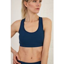 Double Layer Racerback Organic Cotton Spandex Sports Bra