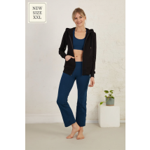 Organic Cotton French Terry Hoodie with Classic Zip-Up