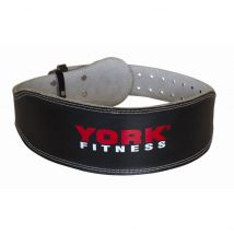 York Leather Weight Lifting Belt - M