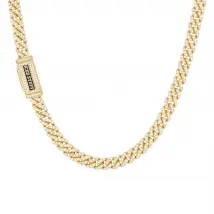 Łańcuch Premium Diamond Cuban Link 8mm Złoto