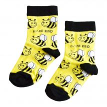 Save the Bees Bamboo Socks for Kids | Age 9-12yrs | UK Size Kids 12-3