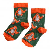 Save the Orangutans Bamboo Socks for Kids | UK Kids 9-12 | Age 6-8 yrs